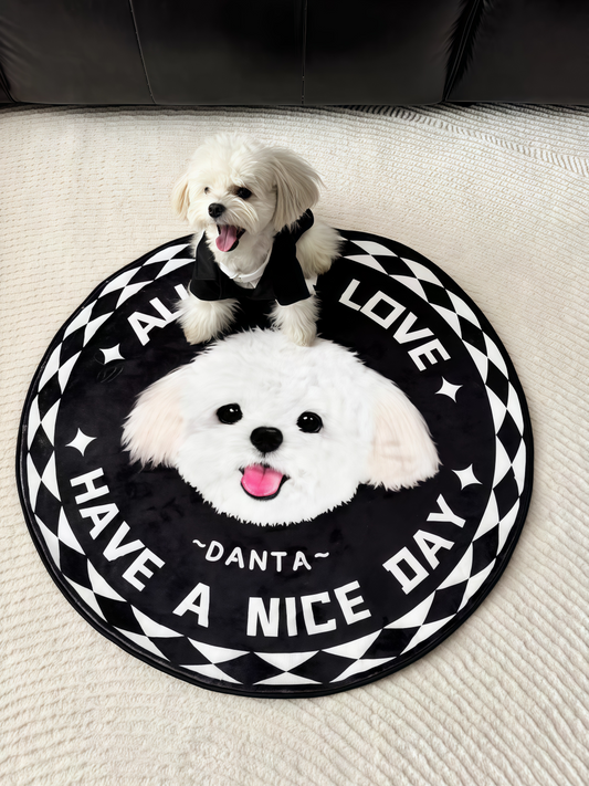 Personalized Pet Rug - A Warm Embrace for Your Furry Companion